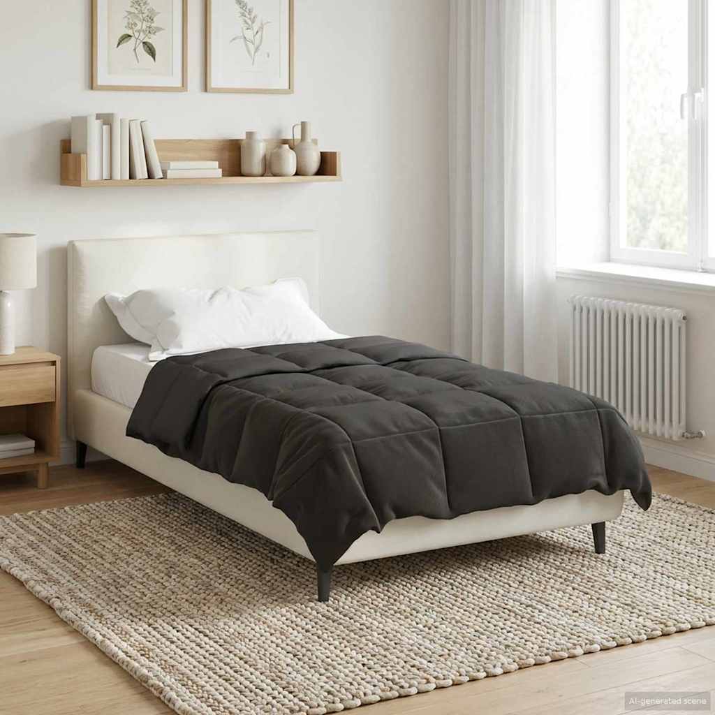 Piumone Completo Annuale 140 x 200 cm 4 stagioni Antracite