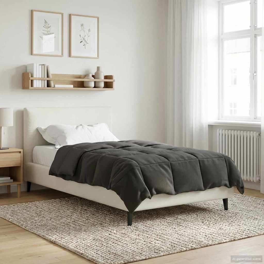 Piumone Completo Annuale 135 x 220 cm 4 stagioni Antracite