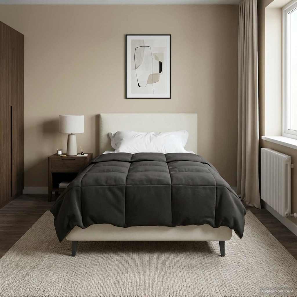 Piumone Completo Annuale 140 x 220 cm 4 stagioni Antracite