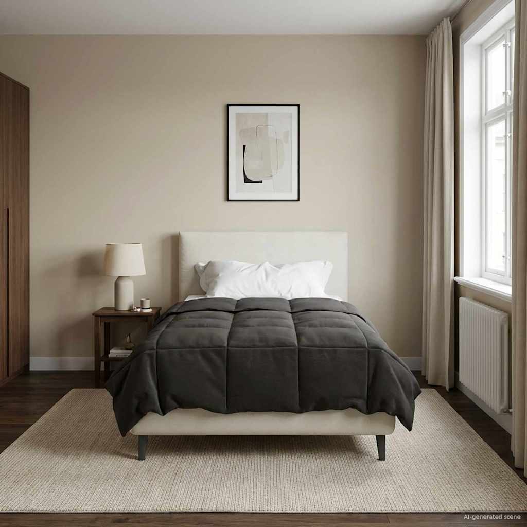 Piumone Completo Annuale 155 x 220 cm 4 stagioni Antracite