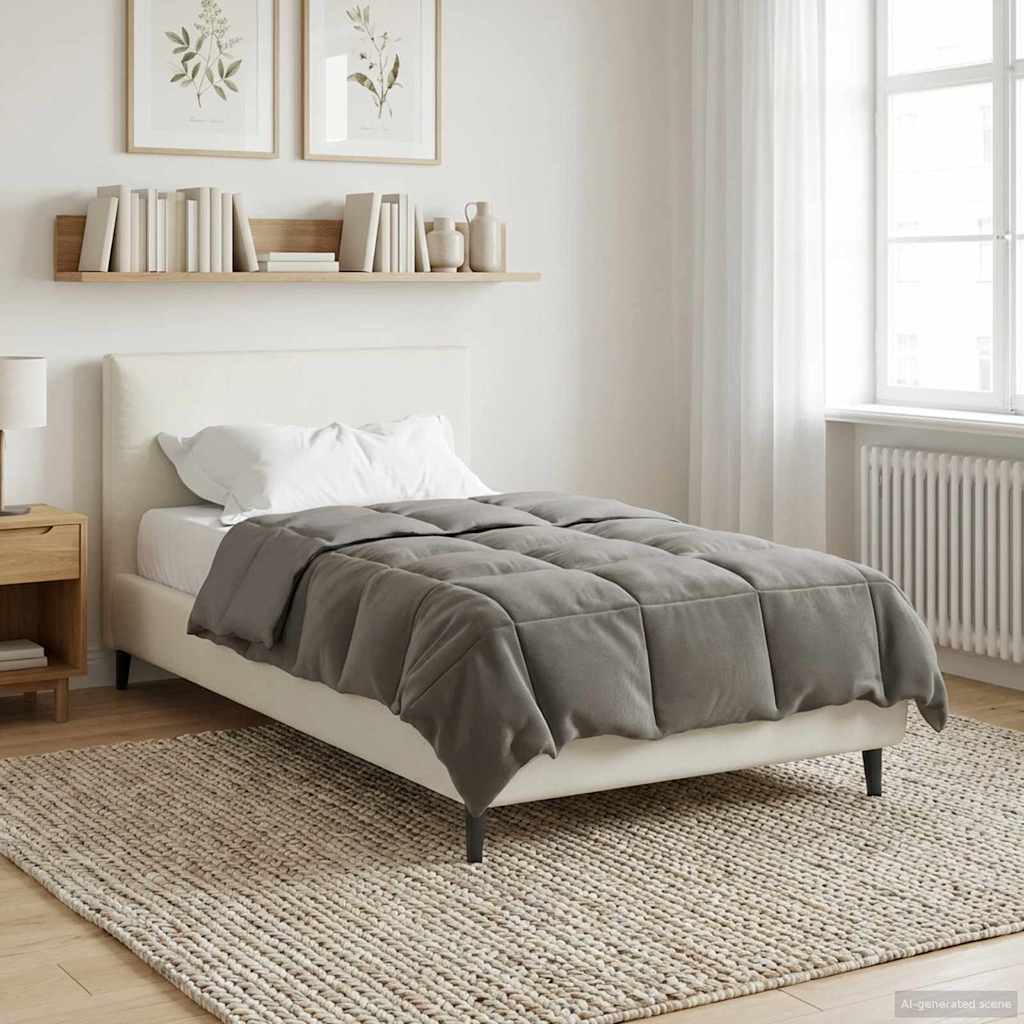 Piumone Completo Annuale 155 x 220 cm 4 stagioni Grigio Chiaro
