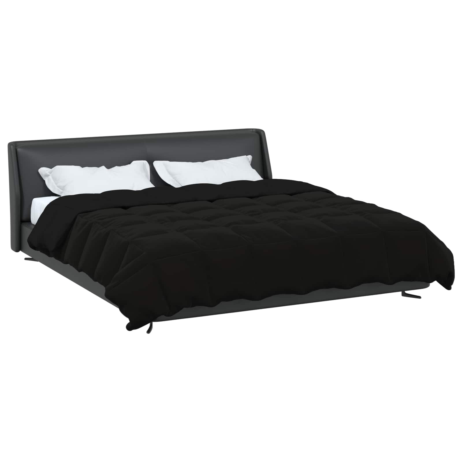 Piumone Completo Annuale 200 x 200 cm 4 stagioni Nero