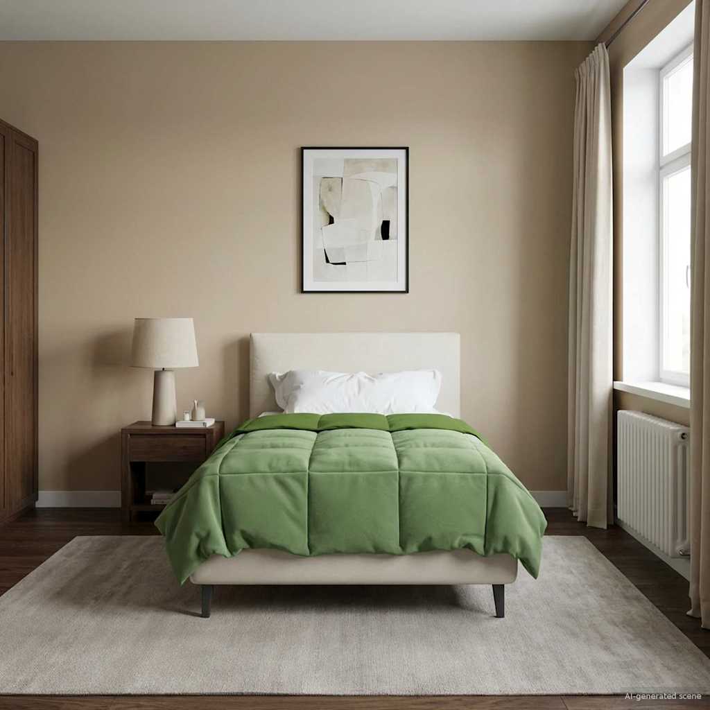 Piumone Completo Annuale 135 x 200 cm 4 stagioni Verde