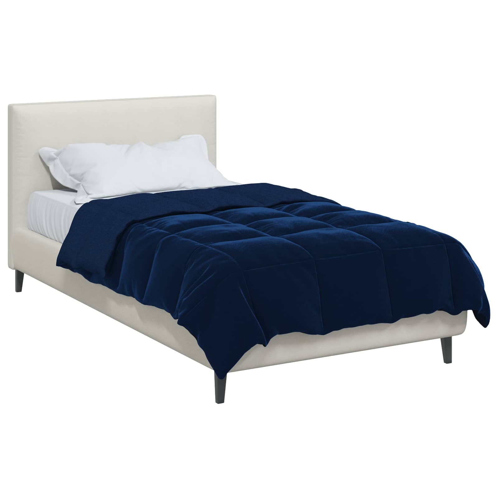 Piumone Completo Annuale 155 x 220 cm 4 stagioni Blu Scuro