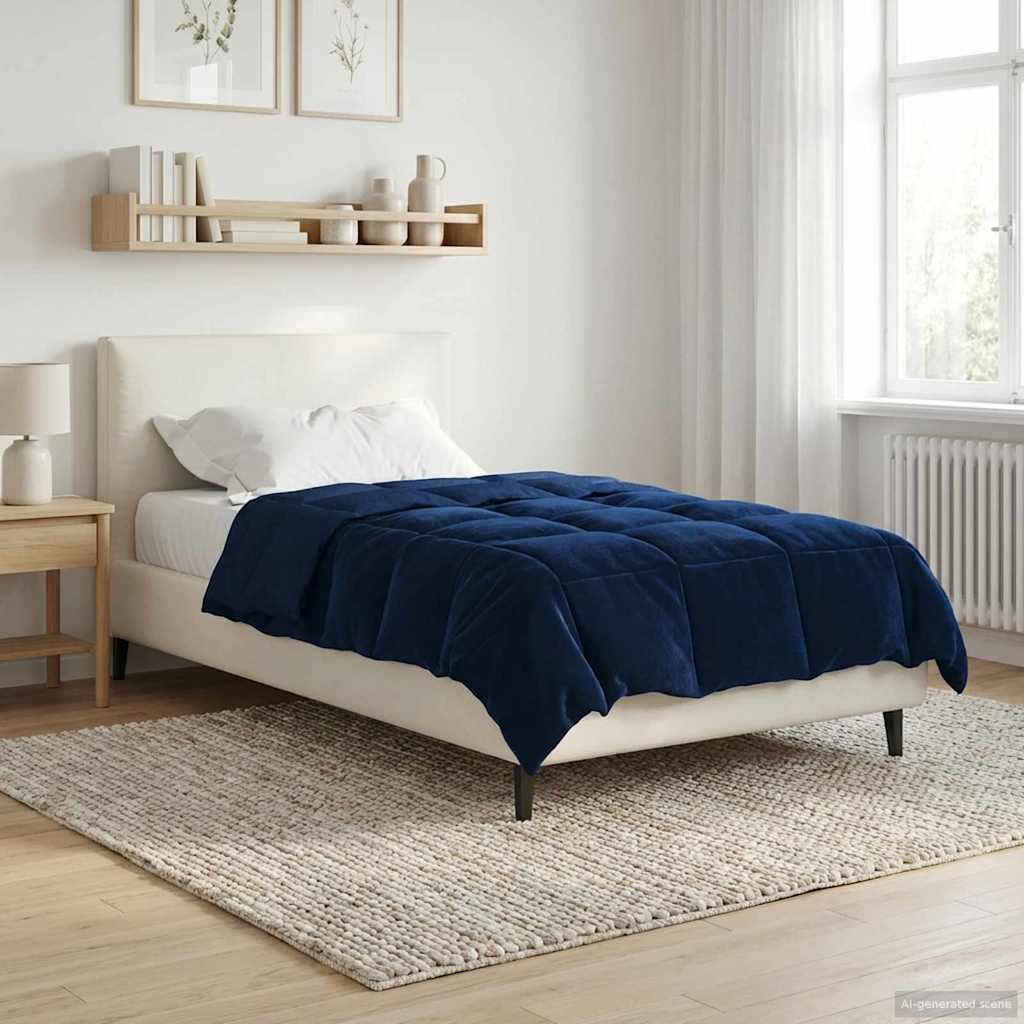 Piumone Completo Annuale 155 x 220 cm 4 stagioni Blu Scuro