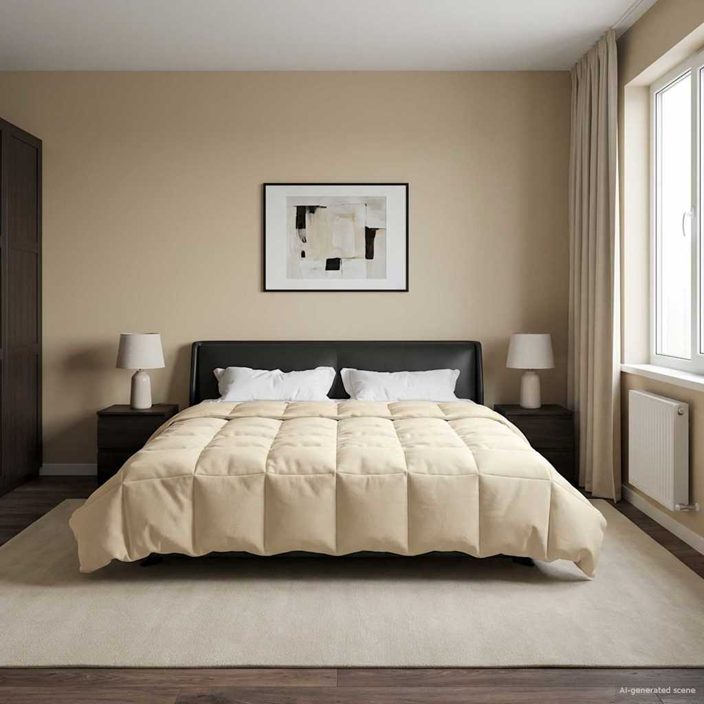 Piumone Completo Annuale 200 x 200 cm 4 stagioni Crema