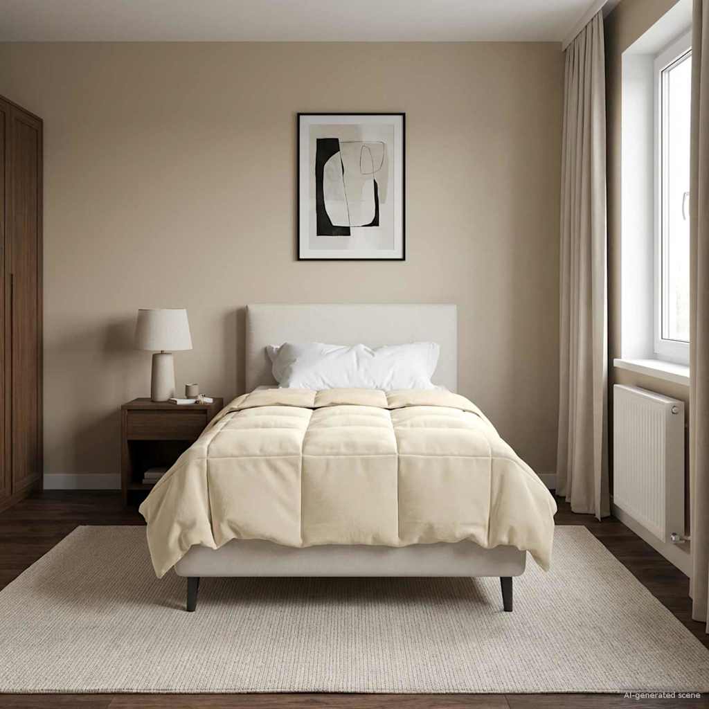 Piumone Completo Annuale 135 x 220 cm 4 stagioni Crema