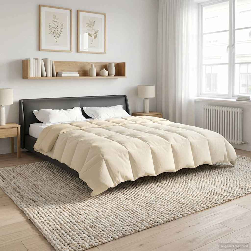 Piumone Completo Annuale 240 x 260 cm 4 stagioni Crema