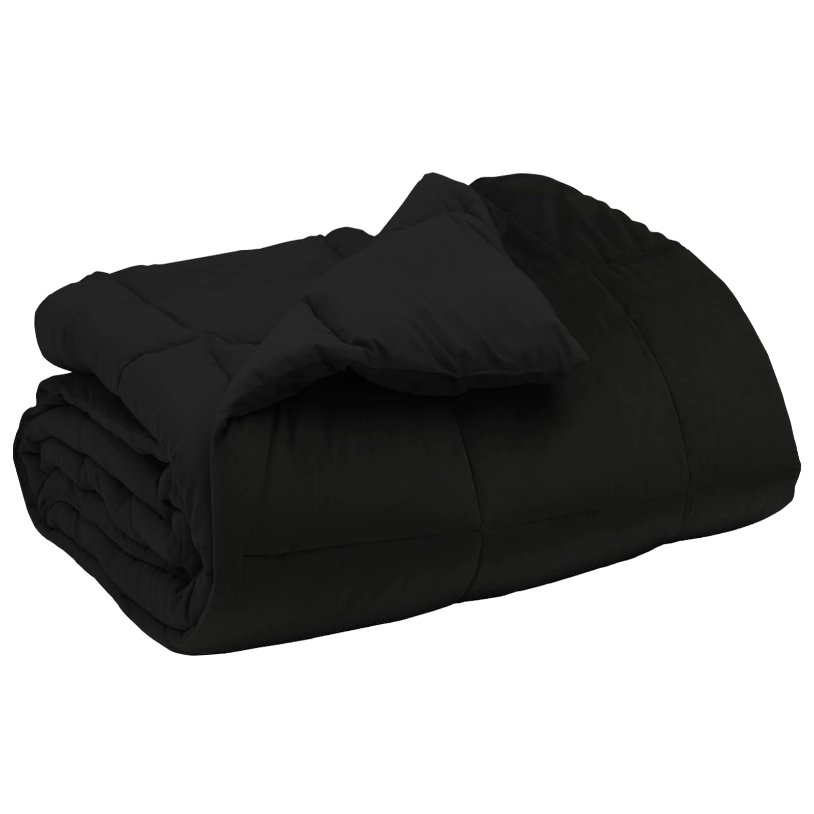 Piumone Invernale 135 x 200 cm Inverno Nero Traspirante