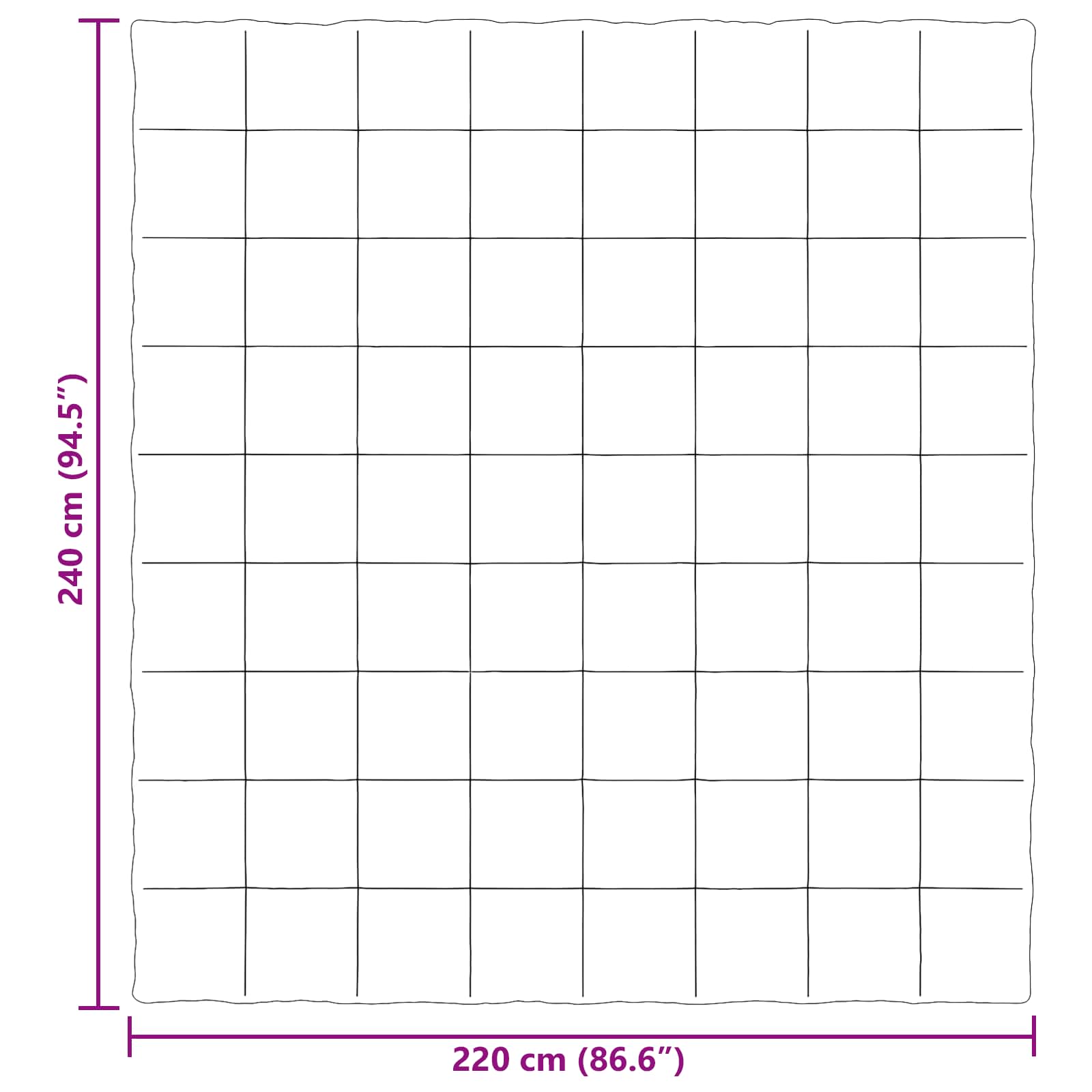 Piumone Invernale 220 x 240 cm Inverno Nero Traspirante