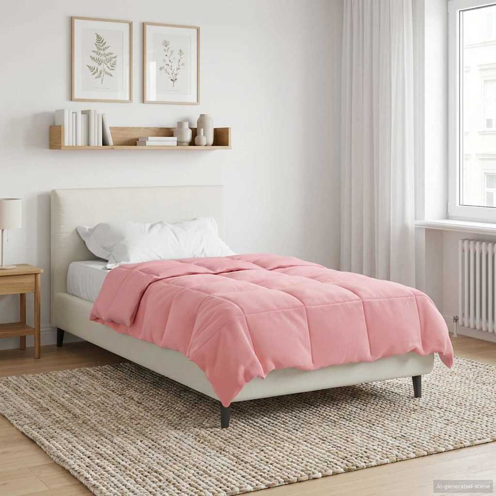 Piumone Invernale 135 x 200 cm Inverno Rosa Traspirante