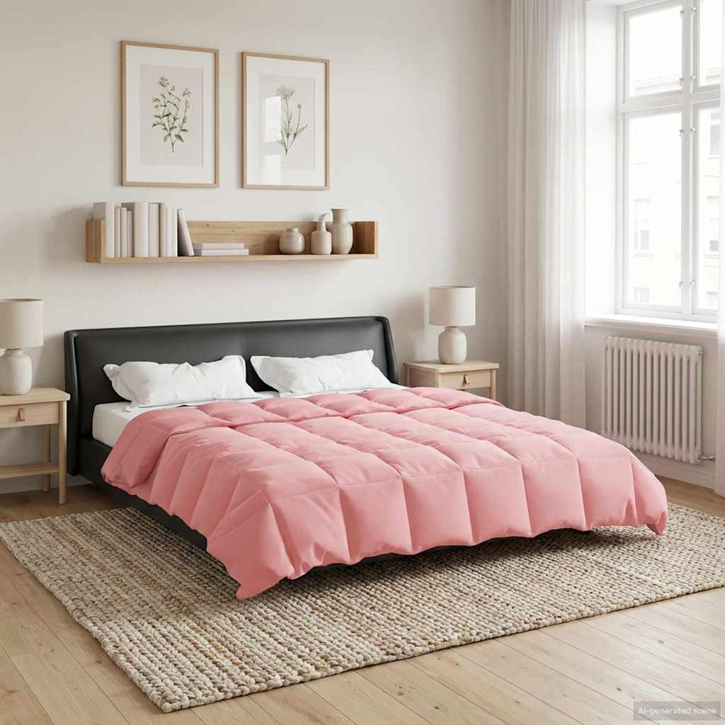 Piumone Invernale 200 x 240 cm Inverno Rosa Traspirante