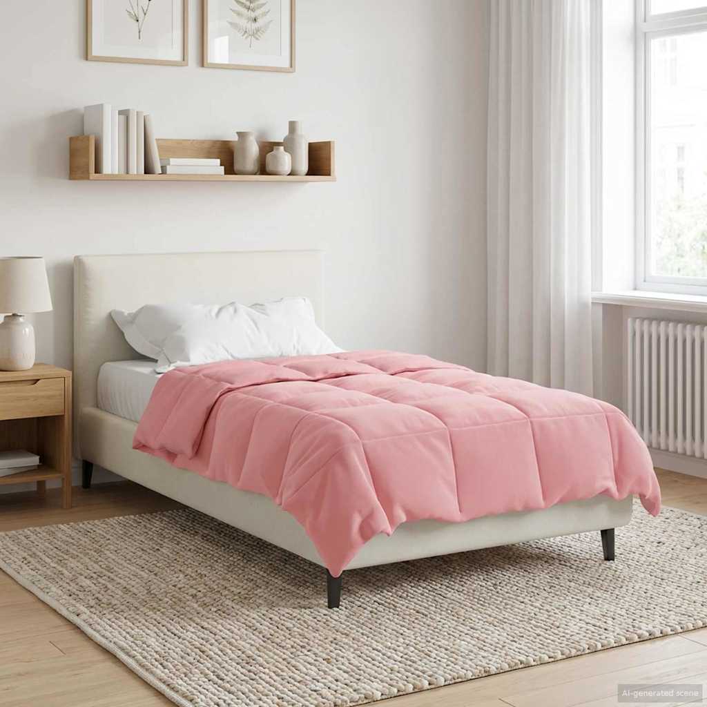 Piumone Invernale 140 x 220 cm Inverno Rosa Traspirante