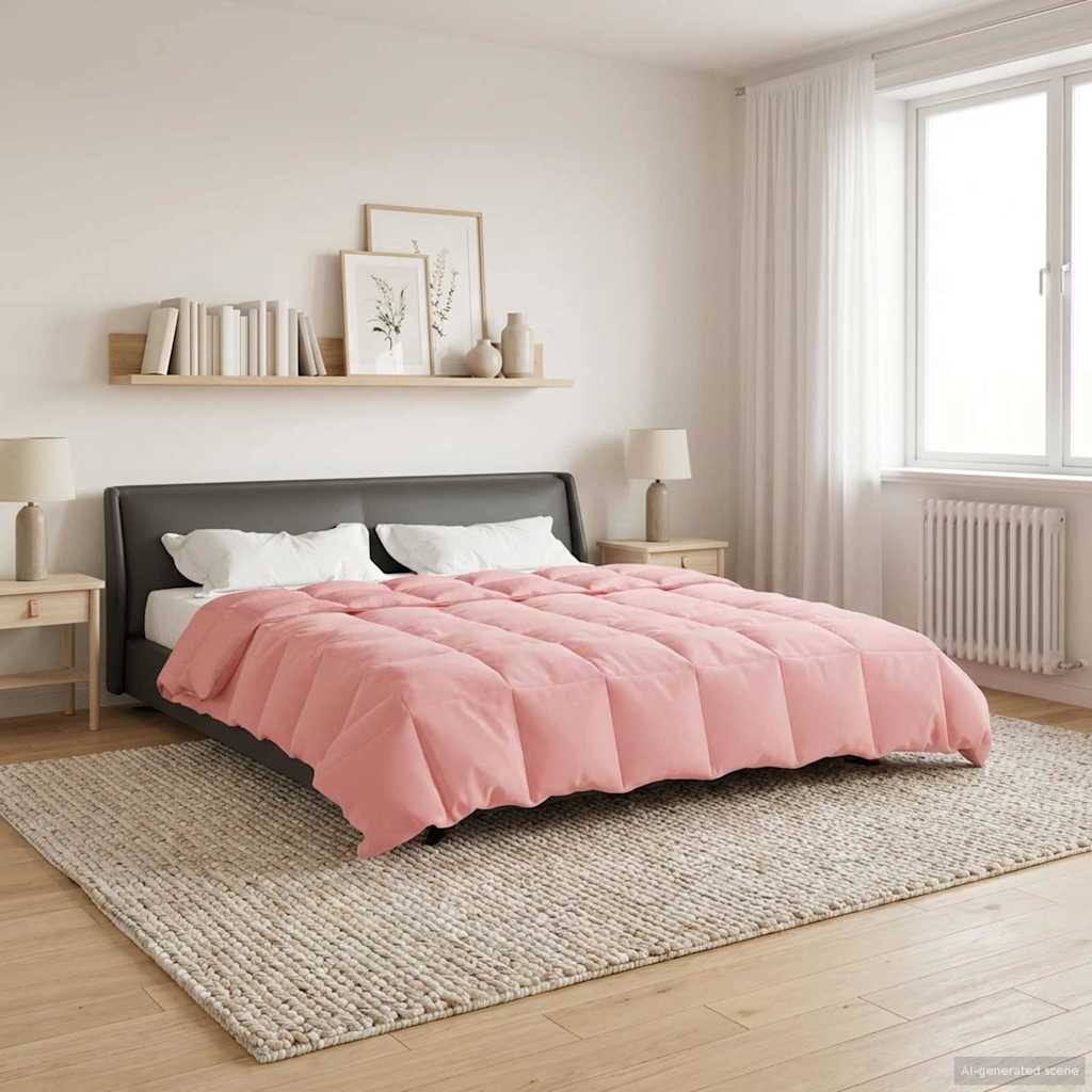 Piumone Invernale 220 x 240 cm Inverno Rosa Traspirante
