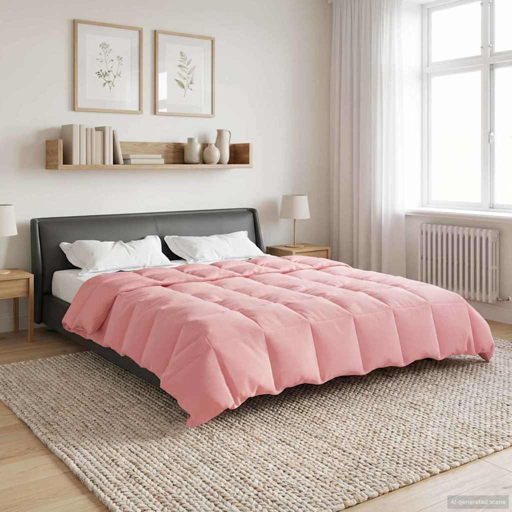 Piumone Invernale 220 x 260 cm Inverno Rosa Traspirante