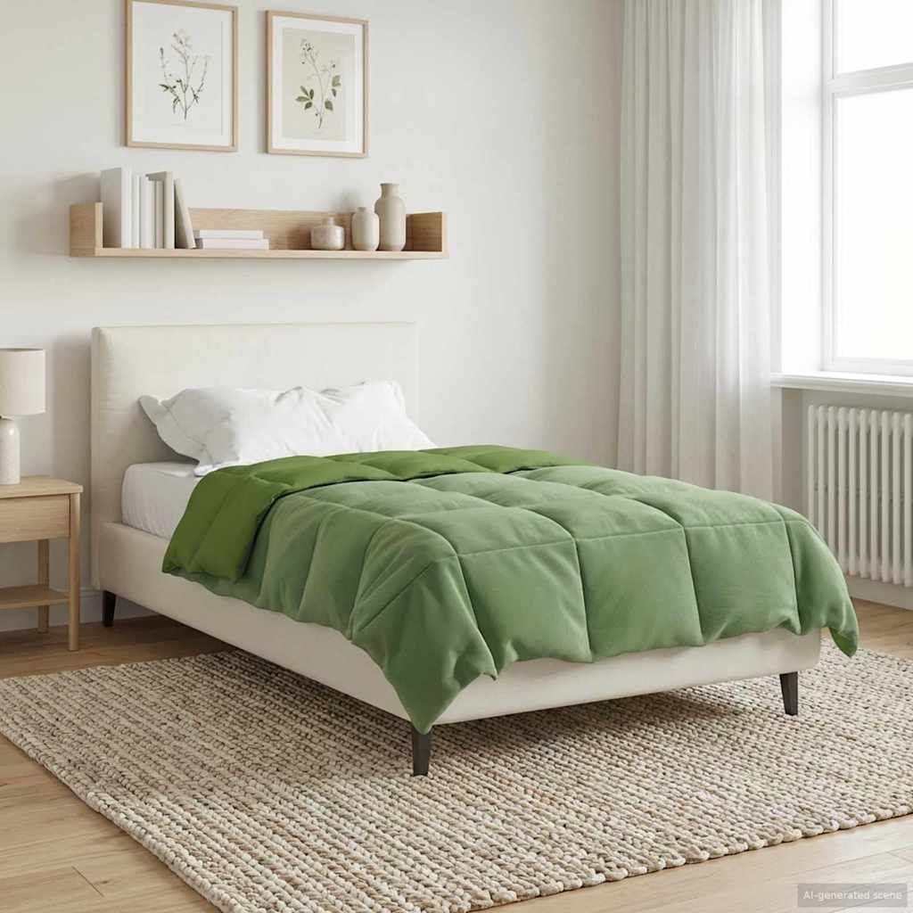 Piumone Invernale 135 x 200 cm Inverno Verde Traspirante