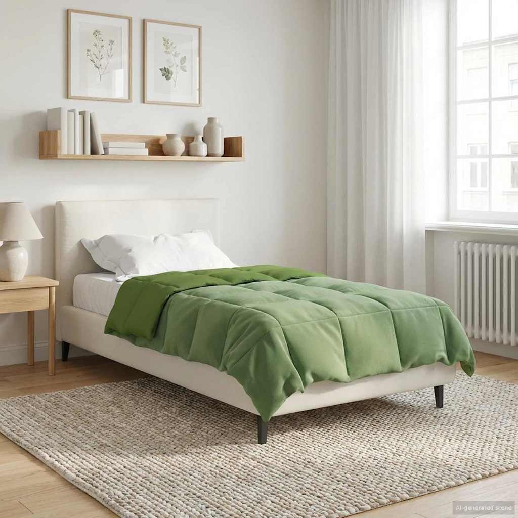 Piumone Invernale 155 x 200 cm Inverno Verde Traspirante