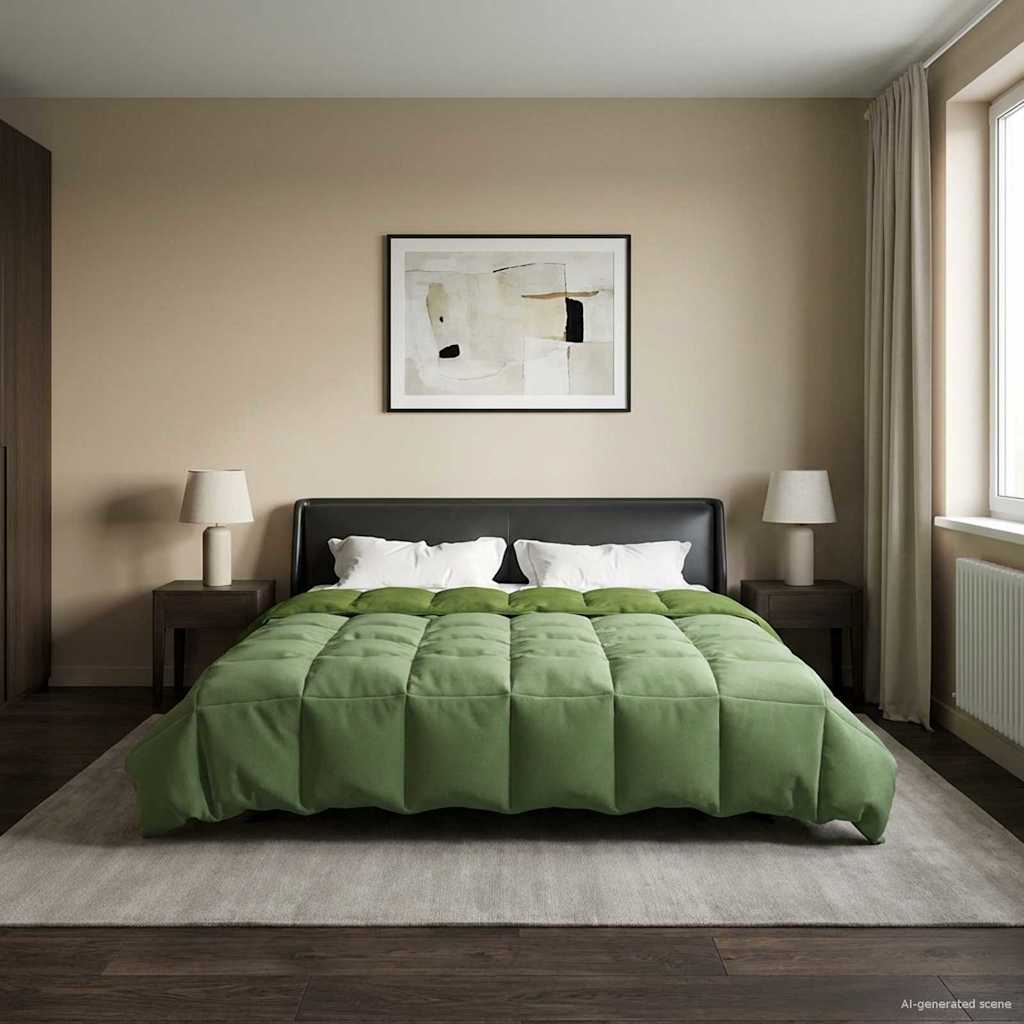 Piumone Invernale 200 x 200 cm Inverno Verde Traspirante