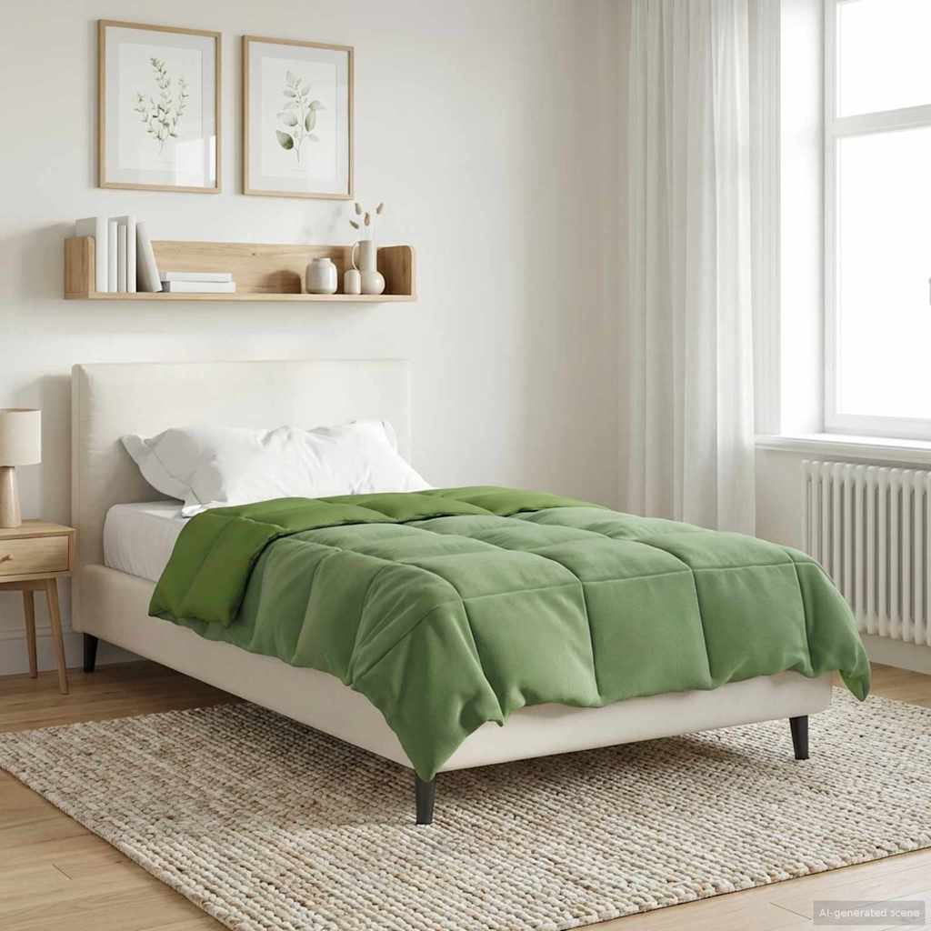 Piumone Invernale 135 x 200 cm Inverno Verde Traspirante