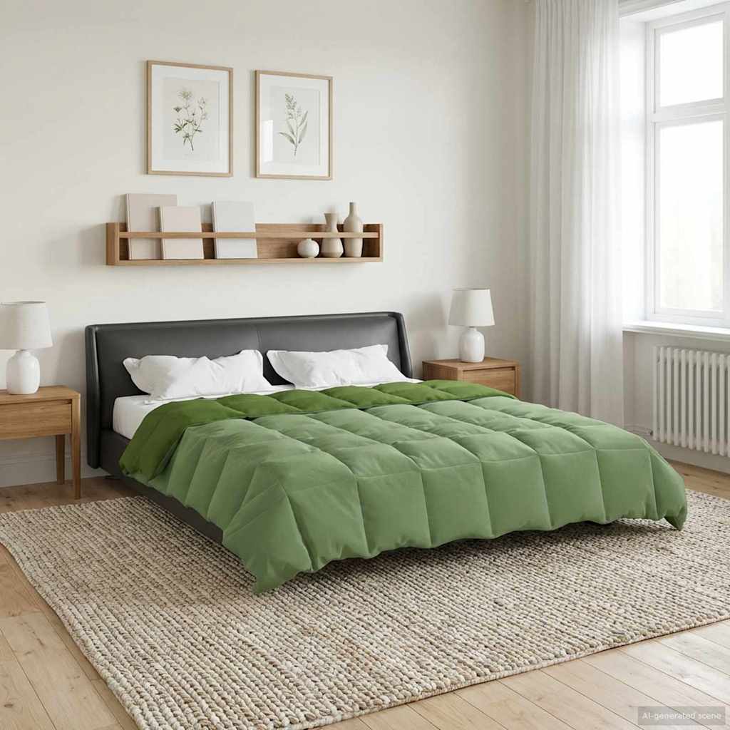 Piumone Invernale 220 x 240 cm Inverno Verde Traspirante