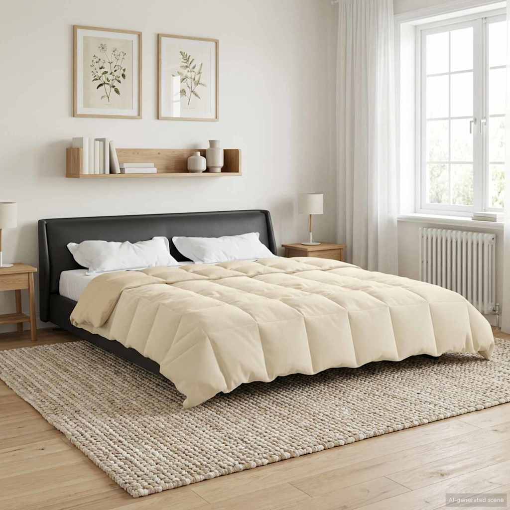 Piumone Invernale 200 x 200 cm Inverno Crema Traspirante