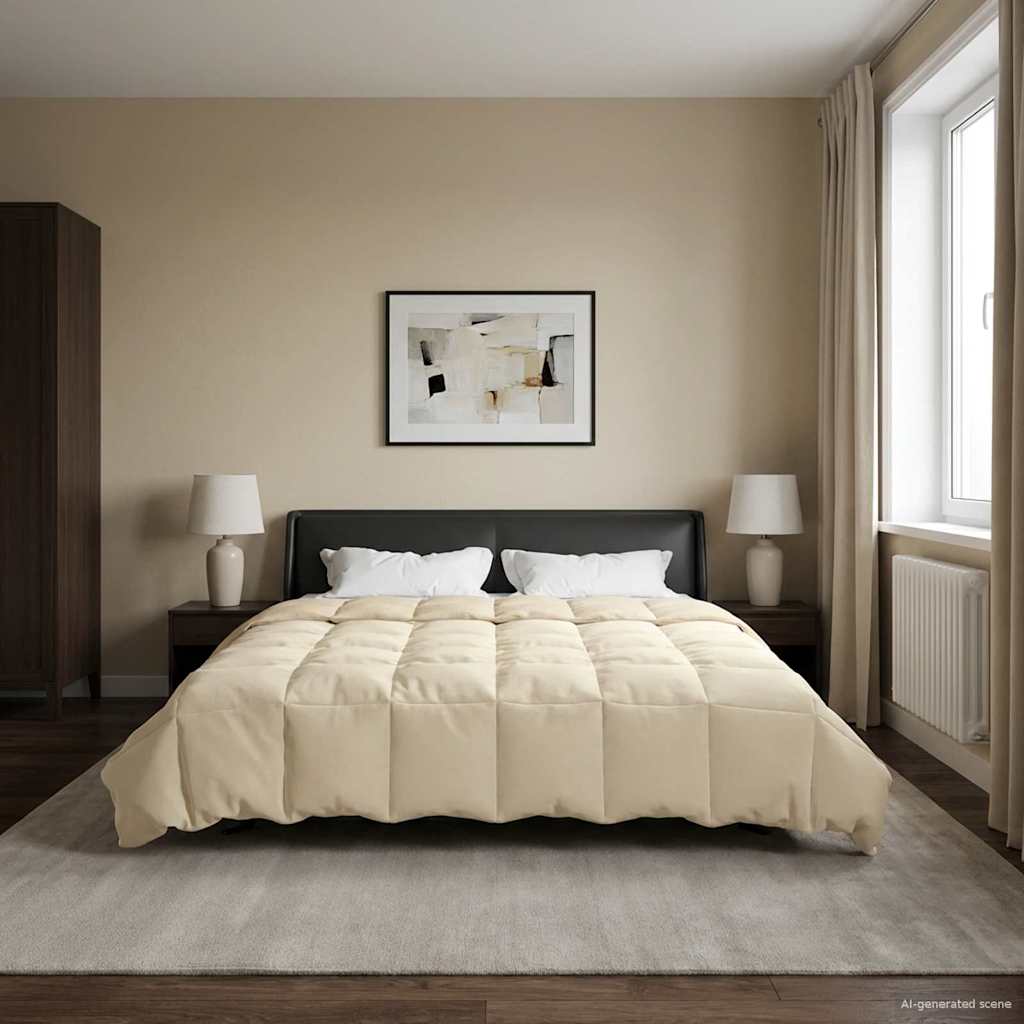 Piumone Invernale 200 x 240 cm Inverno Crema Traspirante