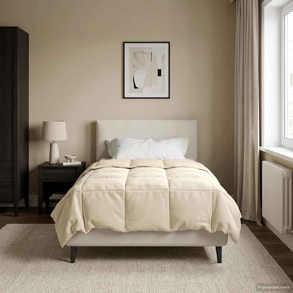 Piumone Invernale 140 x 220 cm Inverno Crema Traspirante