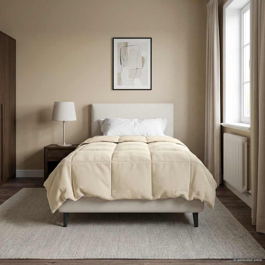Piumone Invernale 155 x 220 cm Inverno Crema Traspirante