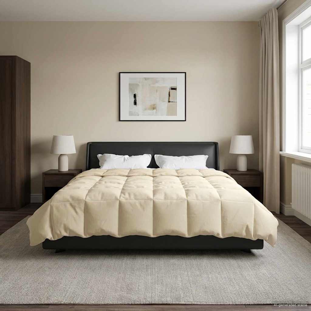 Piumone Invernale 220 x 240 cm Inverno Crema Traspirante