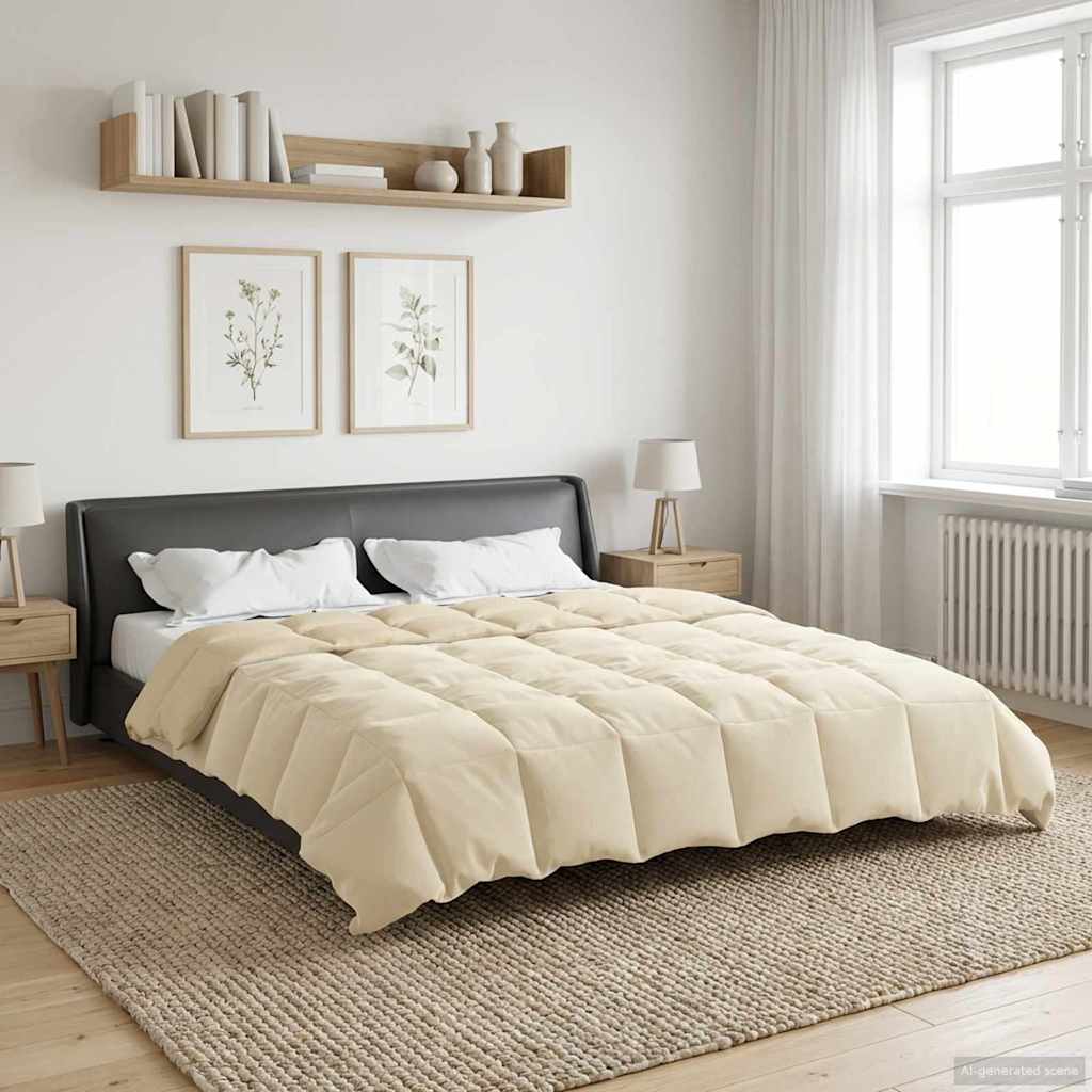 Piumone Invernale 220 x 240 cm Inverno Crema Traspirante