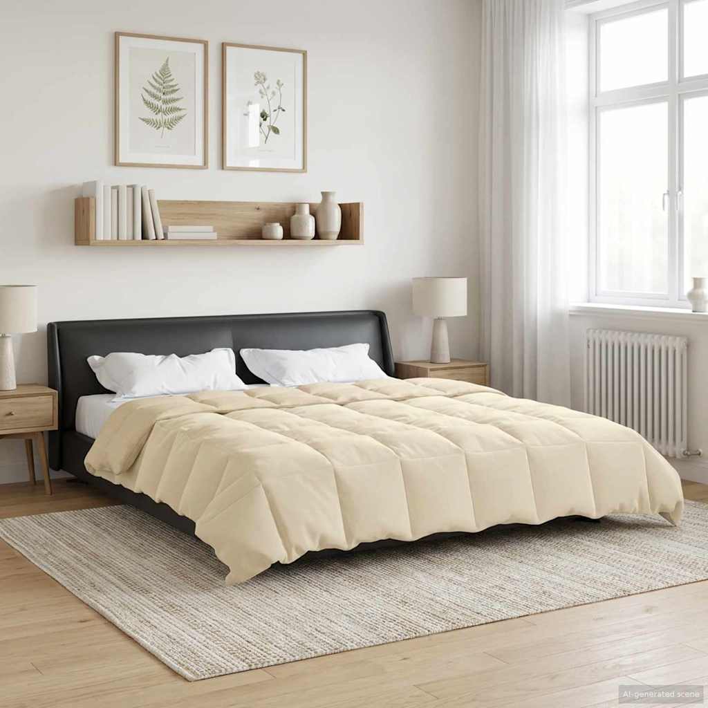 Piumone Invernale 240 x 260 cm Inverno Crema Traspirante