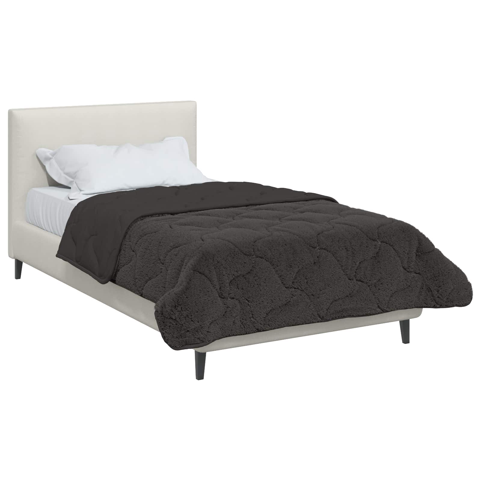 Piumino Letto Estivo 135 x 200 cm Estate Antracite Traspirante