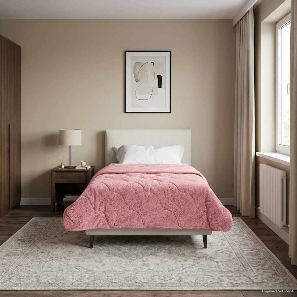 Piumino Letto Estivo 140 x 220 cm Estate Rosa Traspirante