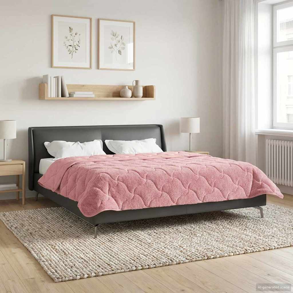 Piumino Letto Estivo 200 x 200 cm Estate Rosa Traspirante