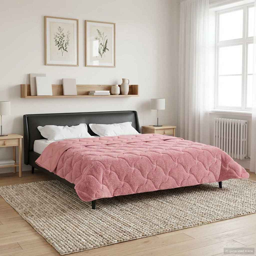 Piumino Letto Estivo 200 x 220 cm Estate Rosa Traspirante