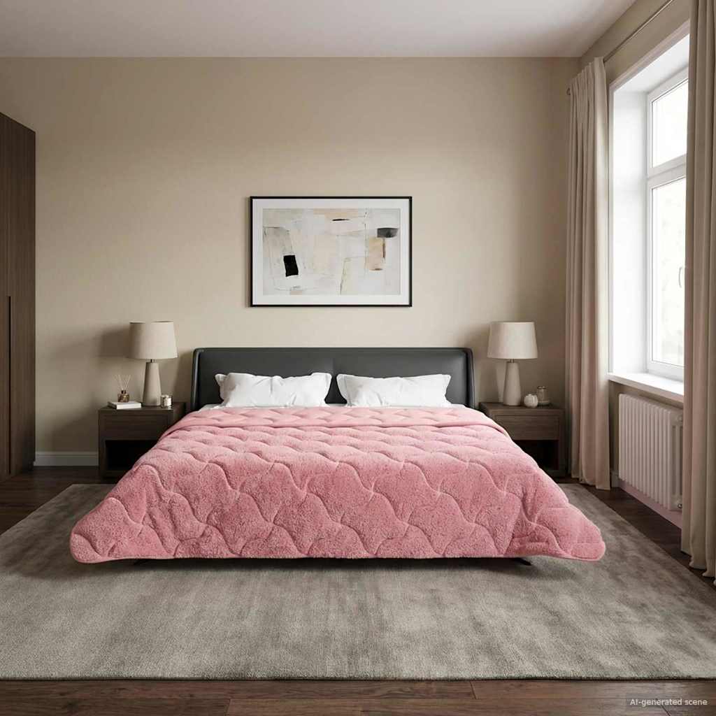 Piumino Letto Estivo 200 x 220 cm Estate Rosa Traspirante