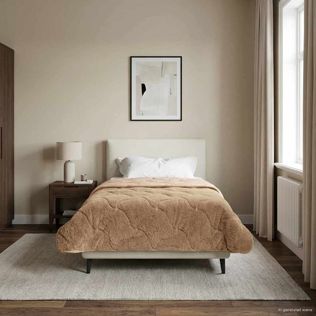 Piumino Letto Estivo 135 x 220 cm Estate Tortora Traspirante