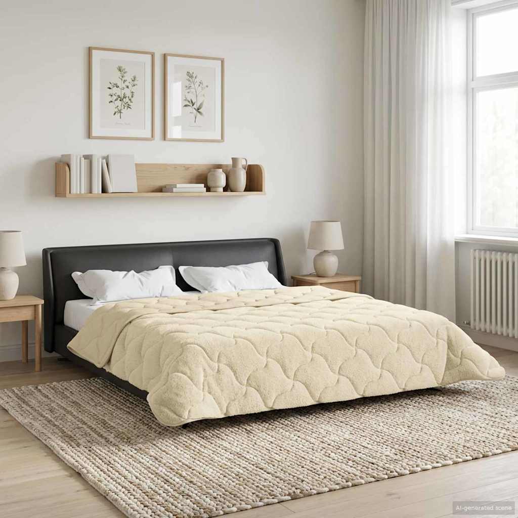 Piumino Letto Estivo 200 x 200 cm Estate Crema Traspirante