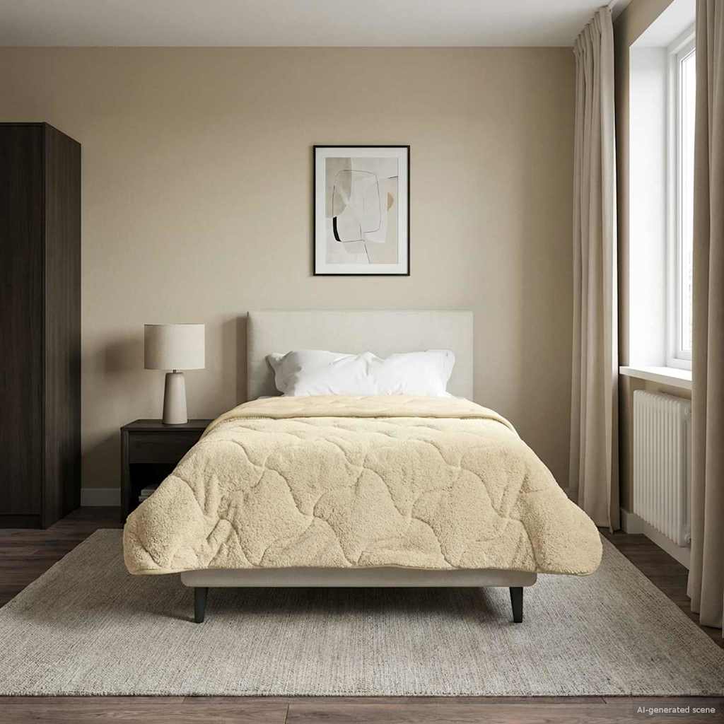Piumino Letto Estivo 140 x 220 cm Estate Crema Traspirante