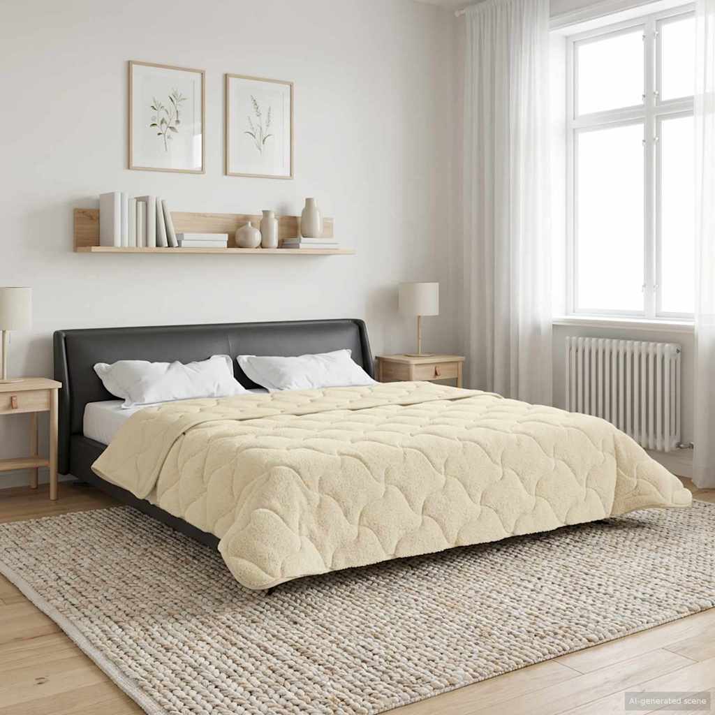 Piumino Letto Estivo 240 x 260 cm Estate Crema Traspirante