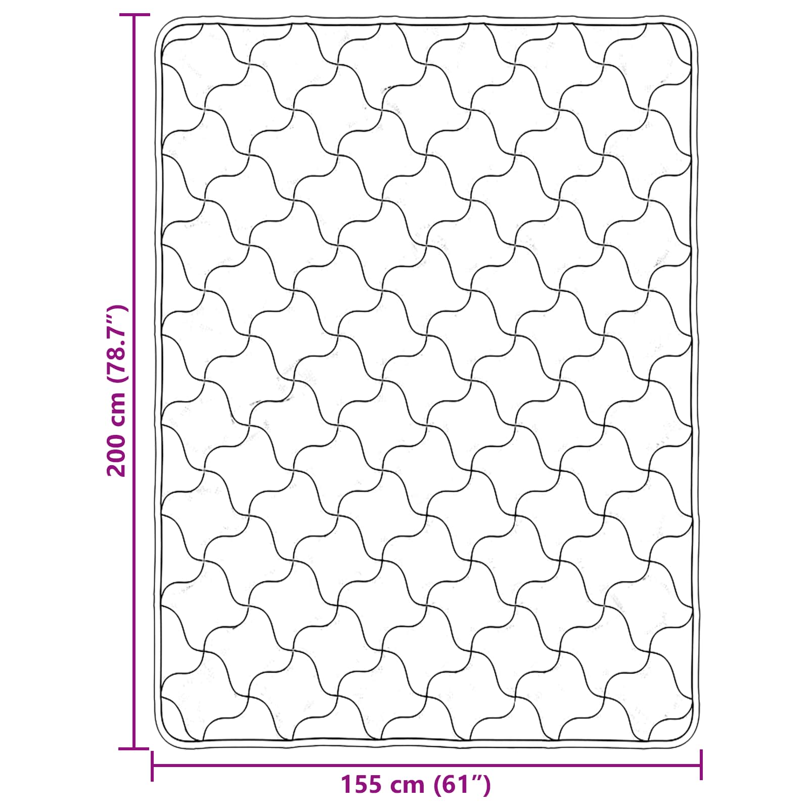 Piumone Completo Annuale Trapuntato Antracite 155 x 200 cm