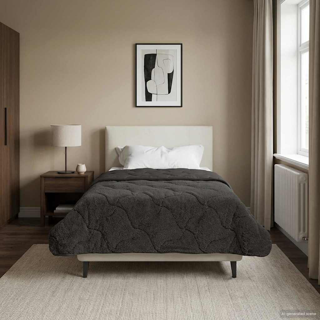 Piumone Completo Annuale Trapuntato Antracite 140 x 220 cm