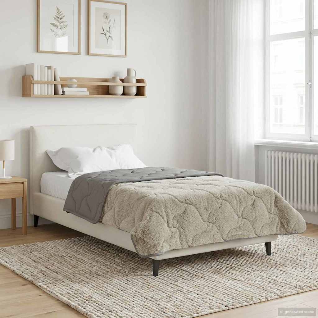 Piumone Completo Annuale Trapuntato Grigio chiaro 140 x 220 cm
