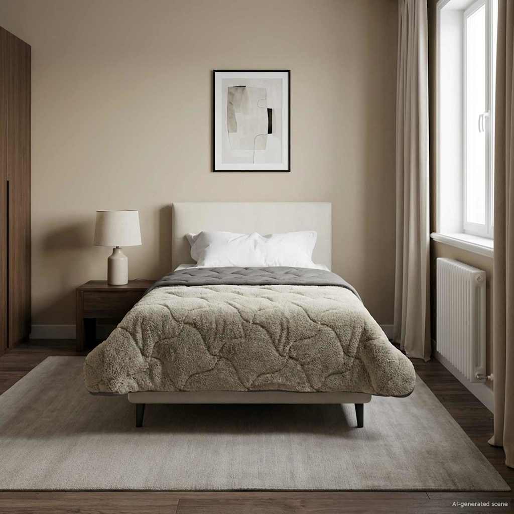 Piumone Completo Annuale Trapuntato Grigio chiaro 155 x 220 cm