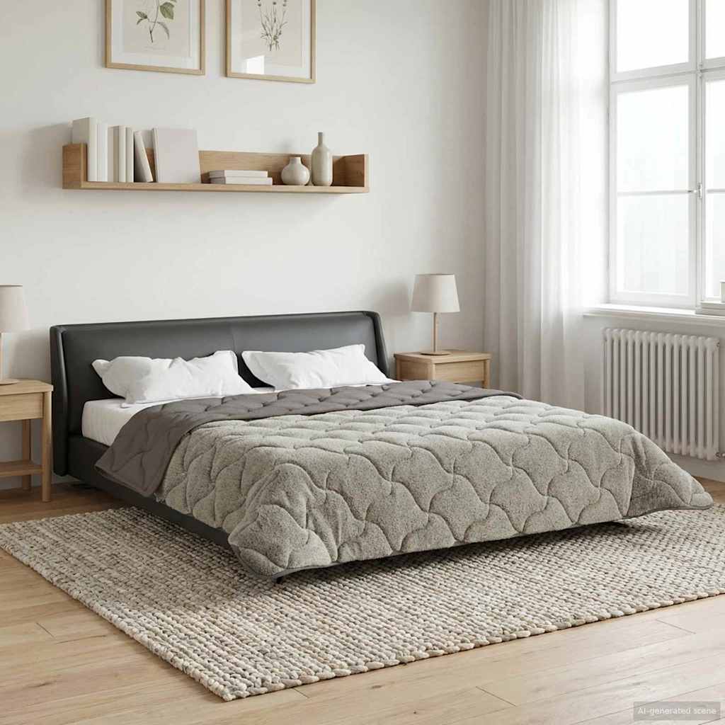Piumone Completo Annuale Trapuntato Grigio chiaro 240 x 260 cm