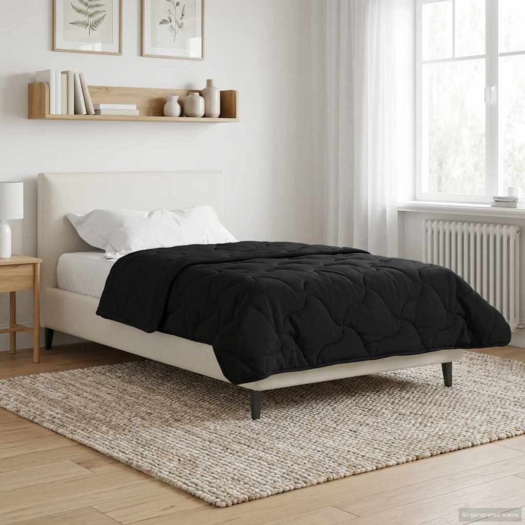 Piumone Completo Annuale Trapuntato Nero 140 x 220 cm