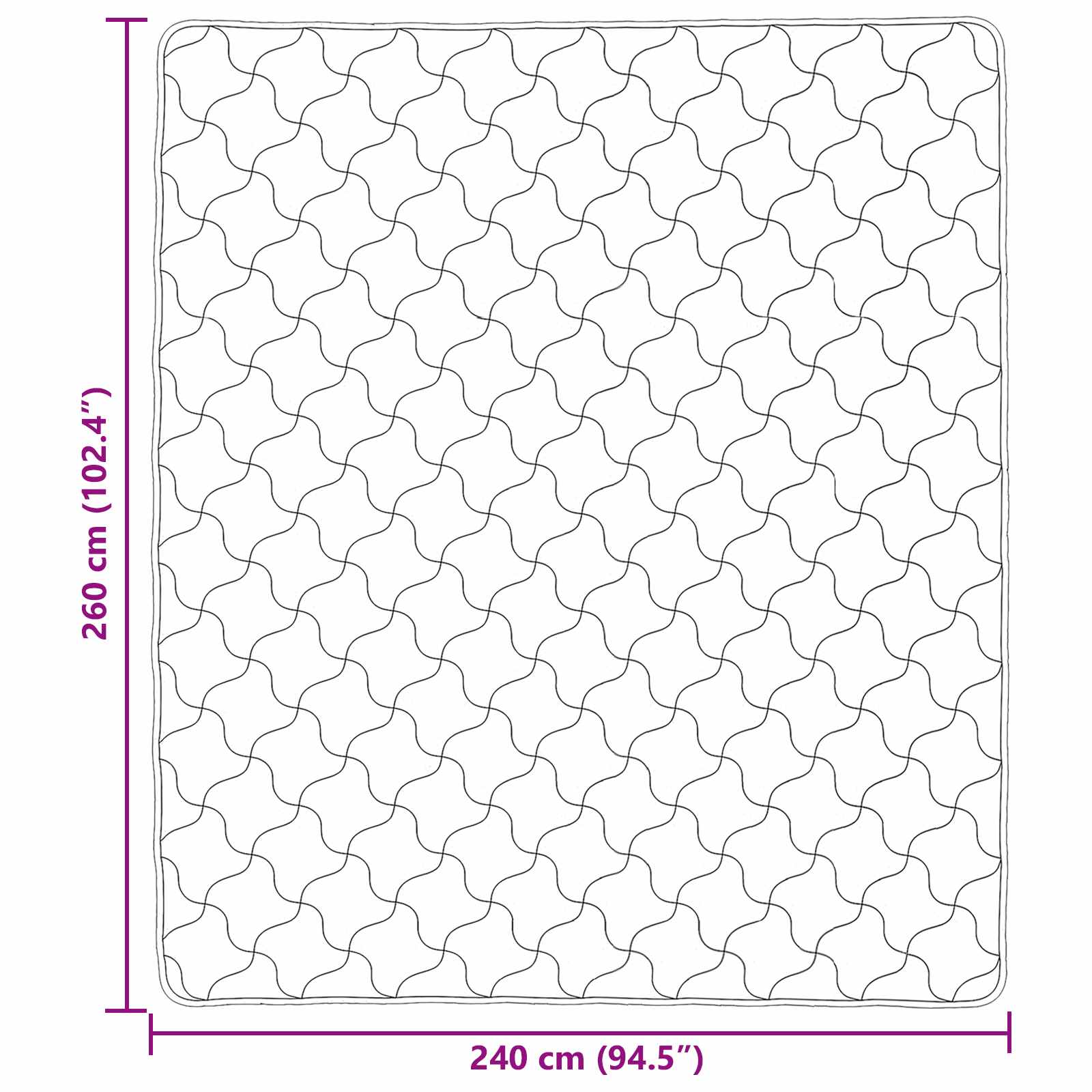 Piumone Completo Annuale Trapuntato Nero 240 x 260 cm