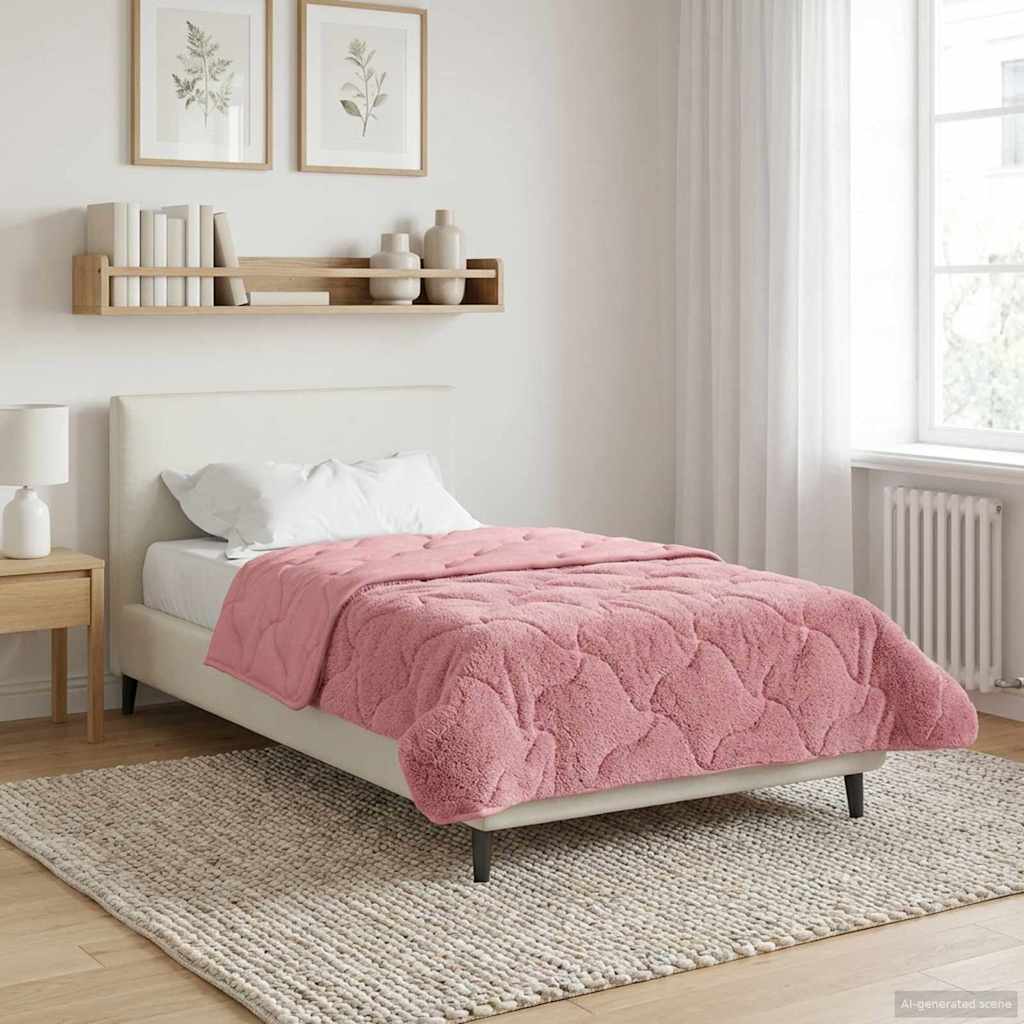 Piumone Completo Annuale Trapuntato Rosa 140 x 220 cm