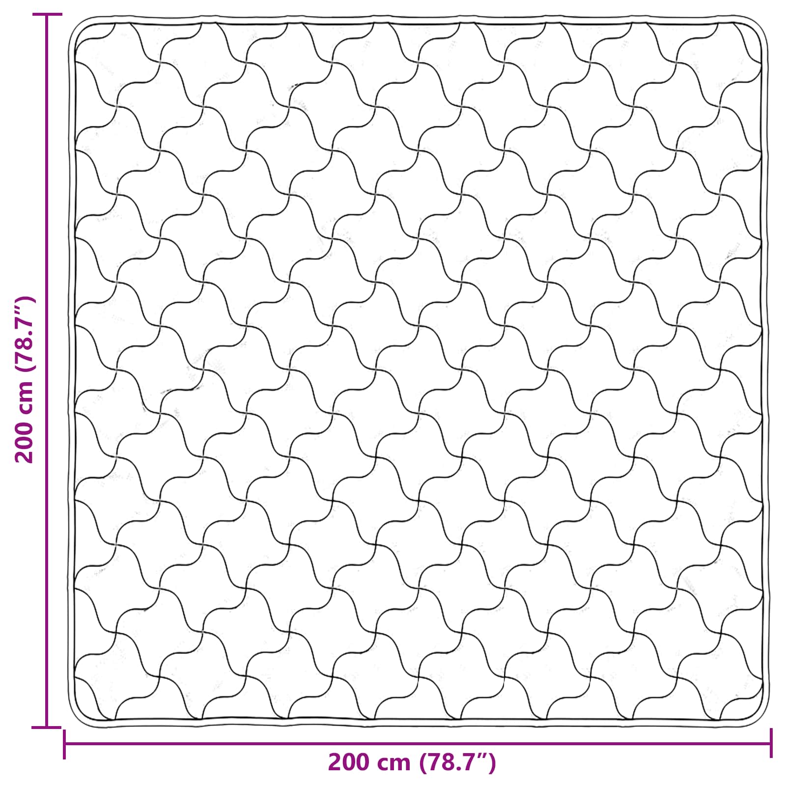 Piumone Completo Annuale Trapuntato Rosa 200 x 200 cm