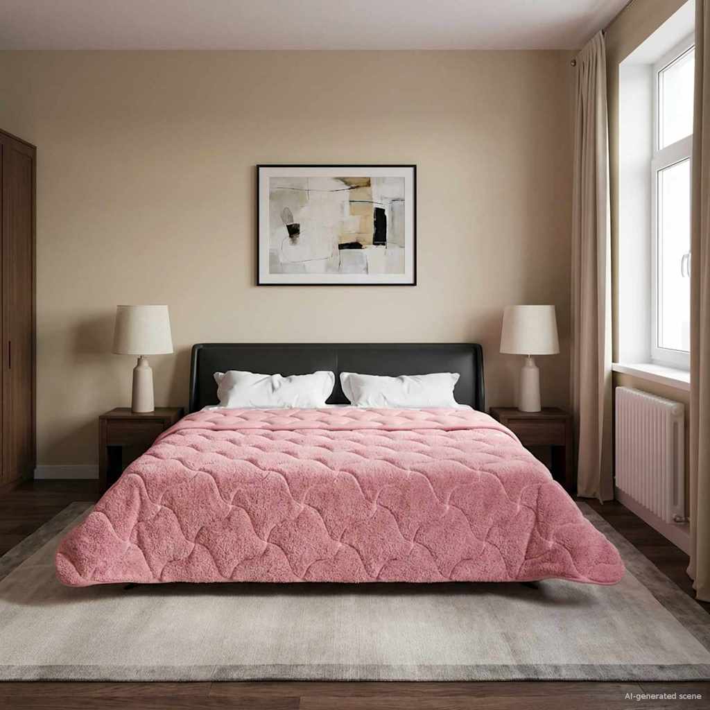 Piumone Completo Annuale Trapuntato Rosa 200 x 200 cm